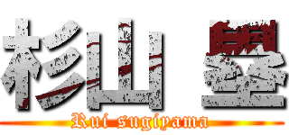 杉山 塁 (Rui sugiyama)