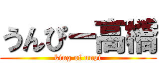 うんぴー高橋 (king of unpi)