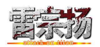 雷宗扬 (attack on titan)