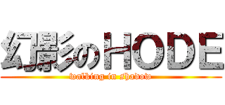 幻影のＨＯＤＥ (walking in shadow)