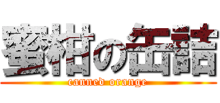 蜜柑の缶詰 (canned orange)