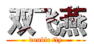 双飞燕 (double fly)