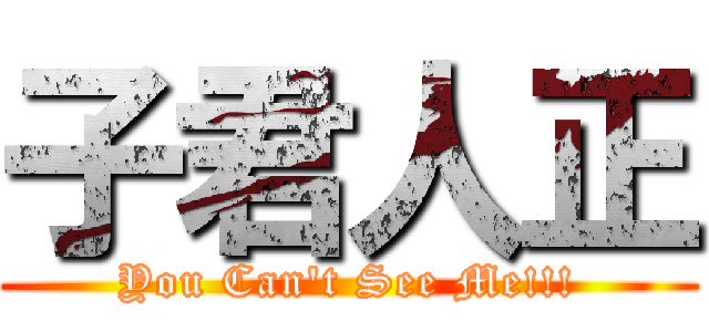 子君人正 (You Can\'t See Me!!!)