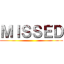 ＭＩＳＳＥＤ ()