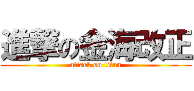 進撃の金海改正 (attack on titan)