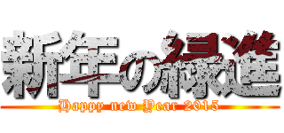 新年の緑進 (Happy new Year 2015)
