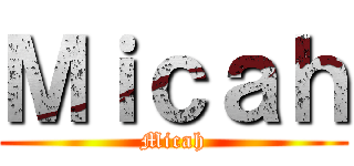 Ｍｉｃａｈ (Micah)