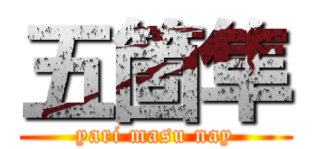 五箇隼 (yari masu nay)