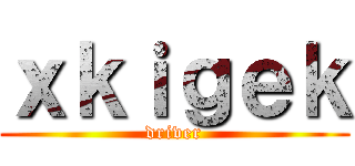 ｘｋｉｇｅｋ (driver)