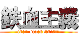 鉄血主義 (iron bloodedrism)