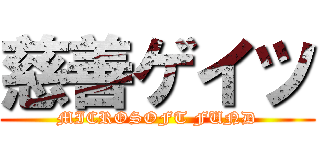 慈善ゲイツ (MICROSOFT FUND)