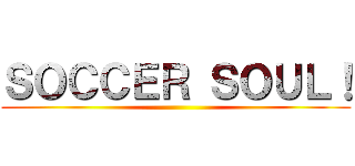 ＳＯＣＣＥＲ ＳＯＵＬ！ ()