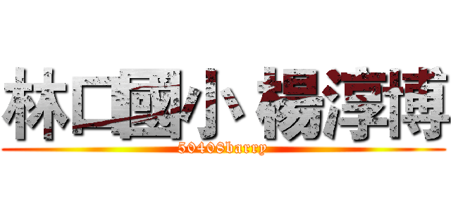 林口國小 楊淳博 (50408barry)