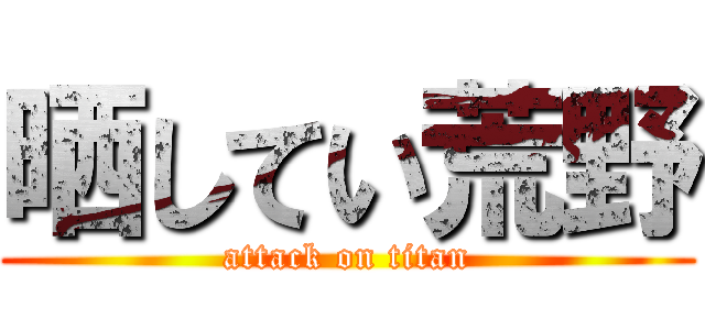 晒してい荒野 (attack on titan)