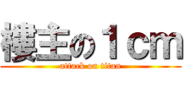 樓主の１ｃｍ (attack on titan)