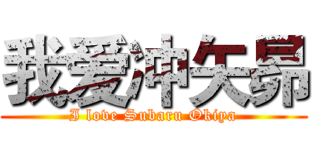 我爱冲矢昴 (I love Subaru Okiya)