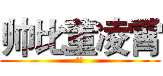 帅比董凌霄 (呵呵)