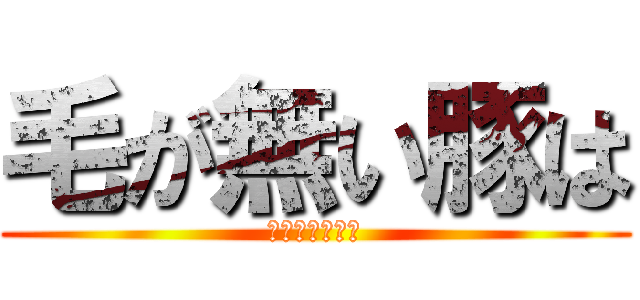 毛が無い豚は (ただのタクヤだ)