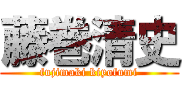 藤巻清史 (fujimaki kiyofumi)