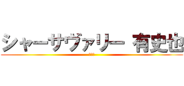 シャーサヴァリー 有史也 (製図班)