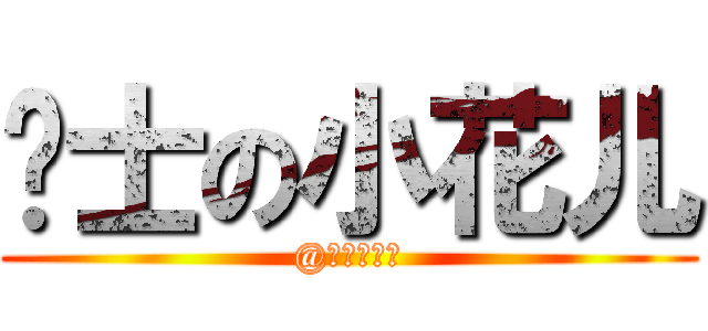 绅士の小花儿 (@花儿为嘛红)