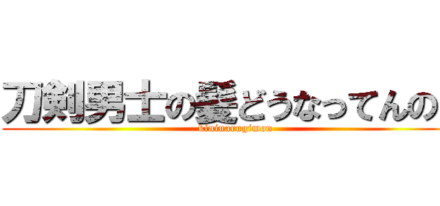 刀剣男士の髪どうなってんの？ (kininarugimon)