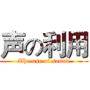 声の利用 (The use of sound)