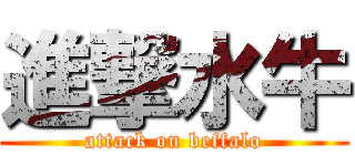 進撃水牛 (attack on beffalo)