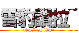雪豹讚拉~ (attack on titan)