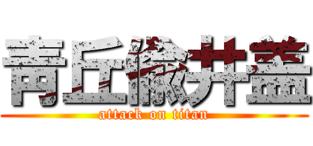 靑丘偸井盖 (attack on titan)