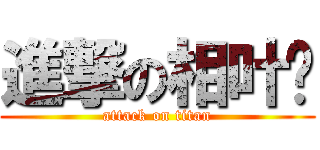 進撃の相叶雯 (attack on titan)