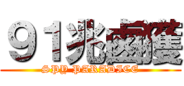 ９１兆鹵獲 (SPY PARADICE)