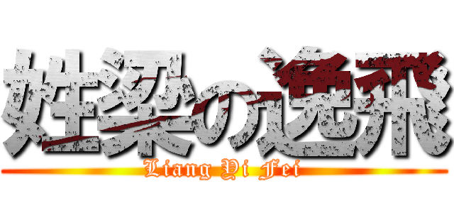 姓梁の逸飛 (Liang Yi Fei)