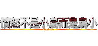 憤怒不是小鳥而是鳥小 (BINGO)
