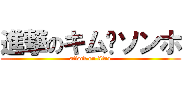 進撃のキム·ソンホ (attack on titan)