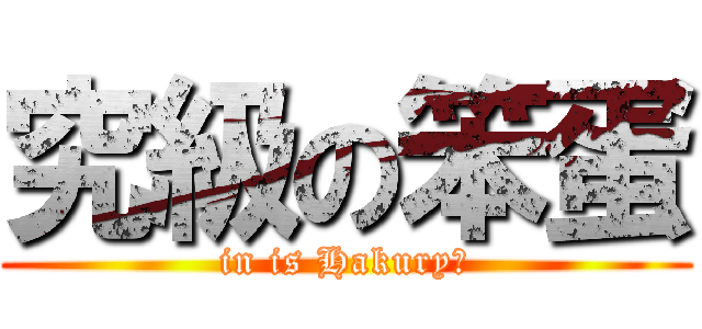 究級の笨蛋 (in is Hakuryū)