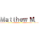 Ｍａｔｔｈｅｗ Ｍ． ()