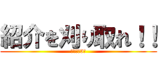 紹介を刈り取れ！！ (個人目標3件)