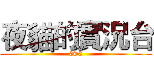 夜貓的實況台 (0w0)