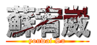 蘇宥崴 (youwai Su)