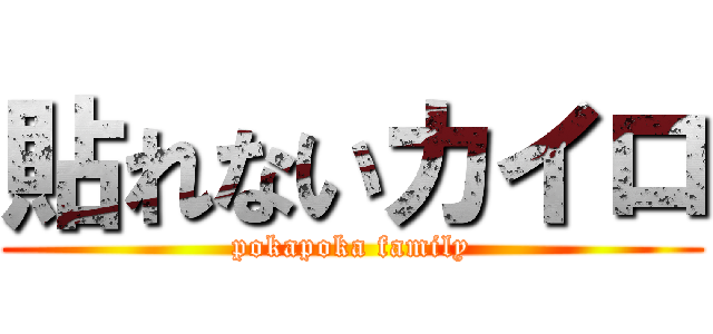 貼れないカイロ (pokapoka family)