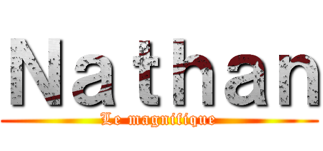 Ｎａｔｈａｎ (Le magnifique)