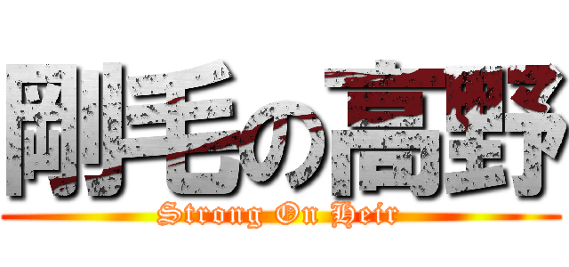 剛毛の高野 (Strong On Heir)