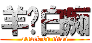 羊驼白痴 (attack on titan)