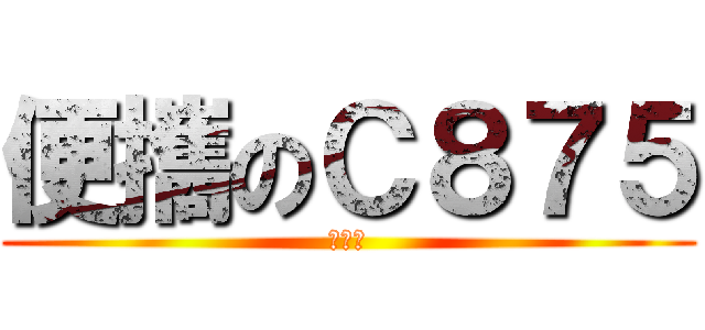 便攜のＣ８７５ (開箱文)