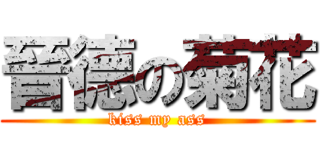 晉德の菊花 (kiss my ass)