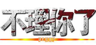 不理你了 ( peggy )