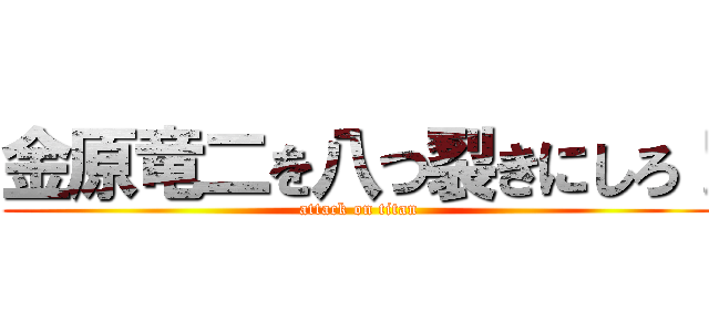 金原竜二を八つ裂きにしろ！ (attack on titan)