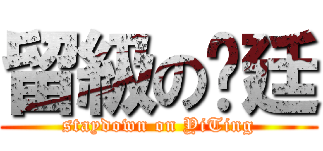 留級の羿廷 (staydown on YiTing)