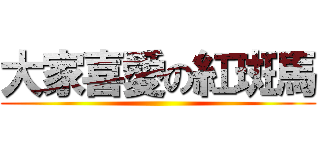 大家喜愛の紅斑馬 ()
